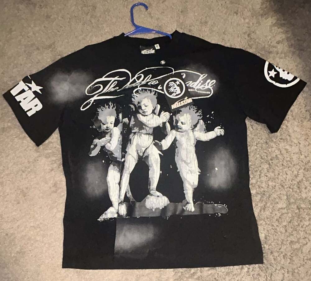 Hellstar Path To Paradise Cherubs T-Shirt Black